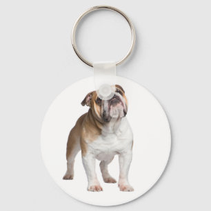 Porte-clés Cadeau pour amateur de chiots anglais bouledogue