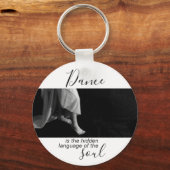 Porte-clés cadeau pour danseur cadeau pour professeur de dans (Recto)