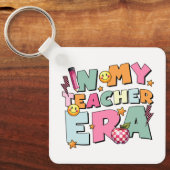 Porte-clés Cadeau pour Enseignant | À Mon Ère d'Enseignant (Recto)