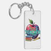 Porte-clés Cadeau pour Enseignant | Enseignant Béni (Devant gauche)