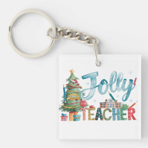 Porte-clés Cadeau pour l'enseignant Joyeux Noël Professeur