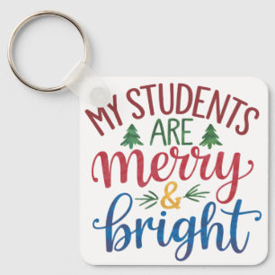 Porte-clés Cadeau pour l'enseignant Mes élèves sont joyeux