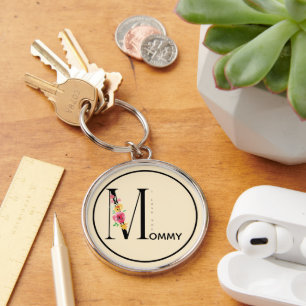 Porte-clés Cadeau pour maman, Je t'aime Maman, Fête des Mères