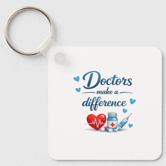 Porte-clés cadeau pour médecin (Recto)