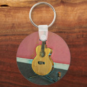 Porte-clés Cadeau pour musicien guitariste (Recto)