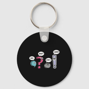 Porte-clés Cadeau pour professeur d'anglais de ponctuation At