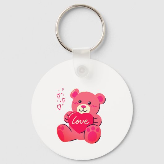 Porte-clés Cadeau romantique de la Saint-Valentin (Recto)