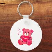 Porte-clés Cadeau romantique de la Saint-Valentin (Recto)