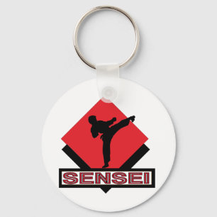 Porte-clés Cadeau rouge de diamant de Sensei