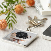 Porte-clés Cadeau simple et élégant d'annonce de grossesse bo (Côté)