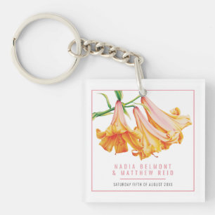 Porte-clés Cadeau souvenir de mariage personnalisé Lily Orang