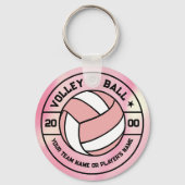 Porte-clés Cadeau Souvenir de Volleyball Féminin R (Recto)
