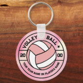 Porte-clés Cadeau Souvenir de Volleyball Féminin R (Recto)