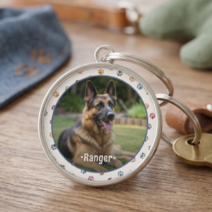 Porte-clés Cadeau Souvenir Photo d'Animal de Compagnie Emprei