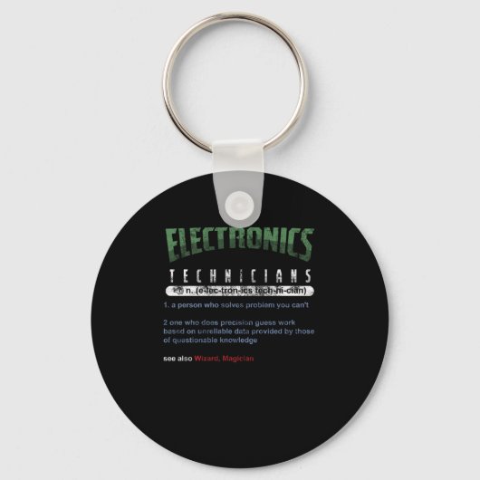 Porte-clés Cadeau technique des techniciens en électronique (Recto)