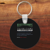 Porte-clés Cadeau technique des techniciens en électronique (Recto)