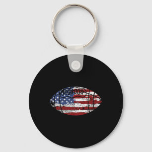 Porte-clés Cadeau Vintage Football Usa Drapeau Américain