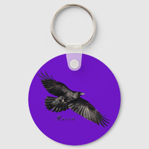 Porte-clés Cadeaux amateur d'animaux Ornithophile Corbeau