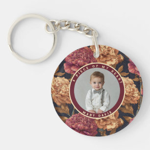 Porte-clés Cadeaux Artistiques Uniques pour Femmes Œillet Flo
