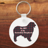 Porte-clés Cadeaux Berger Australien (Recto)