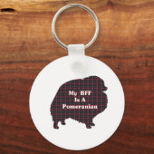 Porte-clés Cadeaux BFF de Poméranie (Recto)