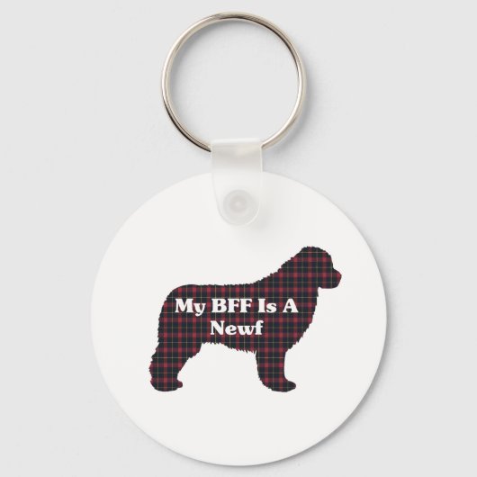 Porte-clés Cadeaux BFF de Terre-Neuve (Recto)
