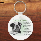 Porte-clés Cadeaux Boston Terrier (Recto)