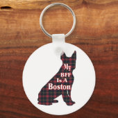 Porte-clés Cadeaux Boston Terrier (Recto)