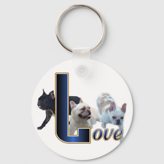 Porte-clés Cadeaux Bulldog français (Recto)