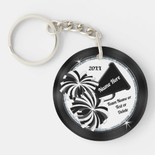 Porte-clés Cadeaux Cheerleading personnalisés. 2 coiffeurs
