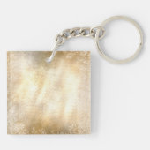 Porte-clés Cadeaux chrétiens orthodoxes Feuille d'or (Dos)