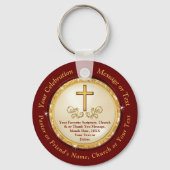 Porte-clés Cadeaux chrétiens personnalisés pour pasteur, amis (Recto)