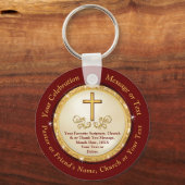 Porte-clés Cadeaux chrétiens personnalisés pour pasteur, amis (Recto)