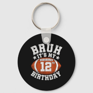 Porte-clés Cadeaux d'anniversaire de 12 ans pour joueur de fo