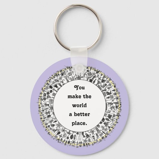 Porte-clés Cadeaux d'appréciation des bénévoles (Recto)