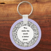 Porte-clés Cadeaux d'appréciation des bénévoles (Recto)