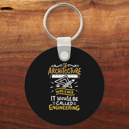 Porte-clés Cadeaux d'architecte (Recto)