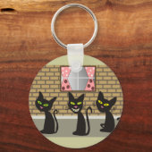 Porte-clés Cadeaux d'Art Chat Noir "We Three Amigos" (Recto)