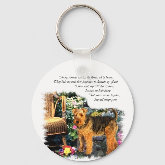 Porte-clés Cadeaux d'art gallois Terrier (Recto)