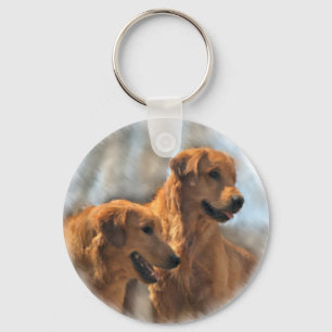 Porte-clés Cadeaux d'art Golden Retriever