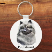 Porte-clés Cadeaux d'art Keeshond (Recto)