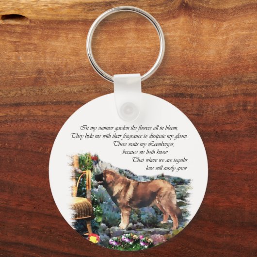 Porte-clés Cadeaux d'art Leonberger (Recto)