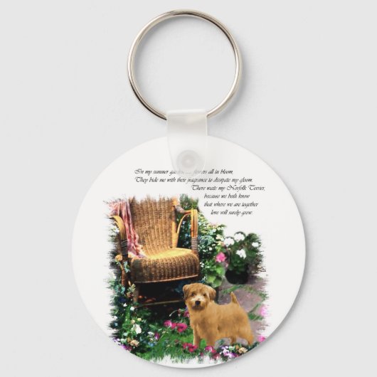 Porte-clés Cadeaux d'art Norfolk Terrier (Recto)