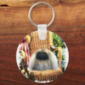 Porte-clés Cadeaux d'art Pekingese (Recto)
