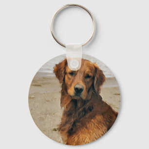 Porte-clés Cadeaux d'art Retriever doré