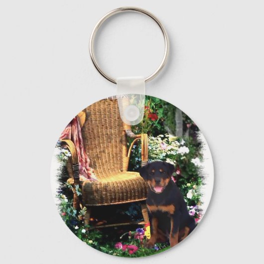 Porte-clés Cadeaux d'art Rottweiler (Recto)