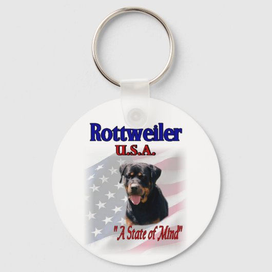 Porte-clés Cadeaux d'art Rottweiler (Recto)