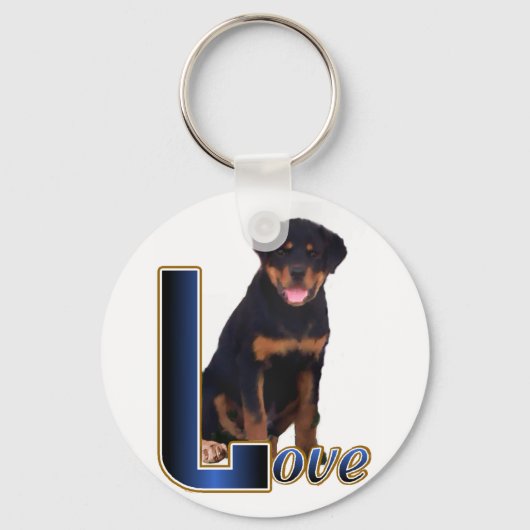 Porte-clés Cadeaux d'art Rottweiler (Recto)