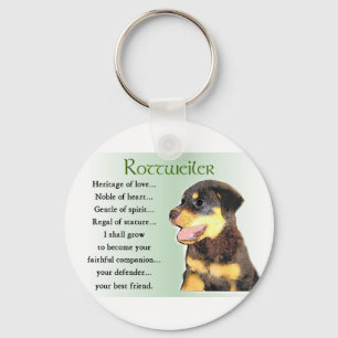 Porte-clés Cadeaux d'art Rottweiler