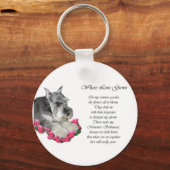 Porte-clés Cadeaux d'art Schnauzer miniature (Recto)